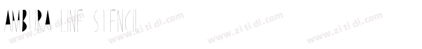 AMBURA Line Stencil语字体转换